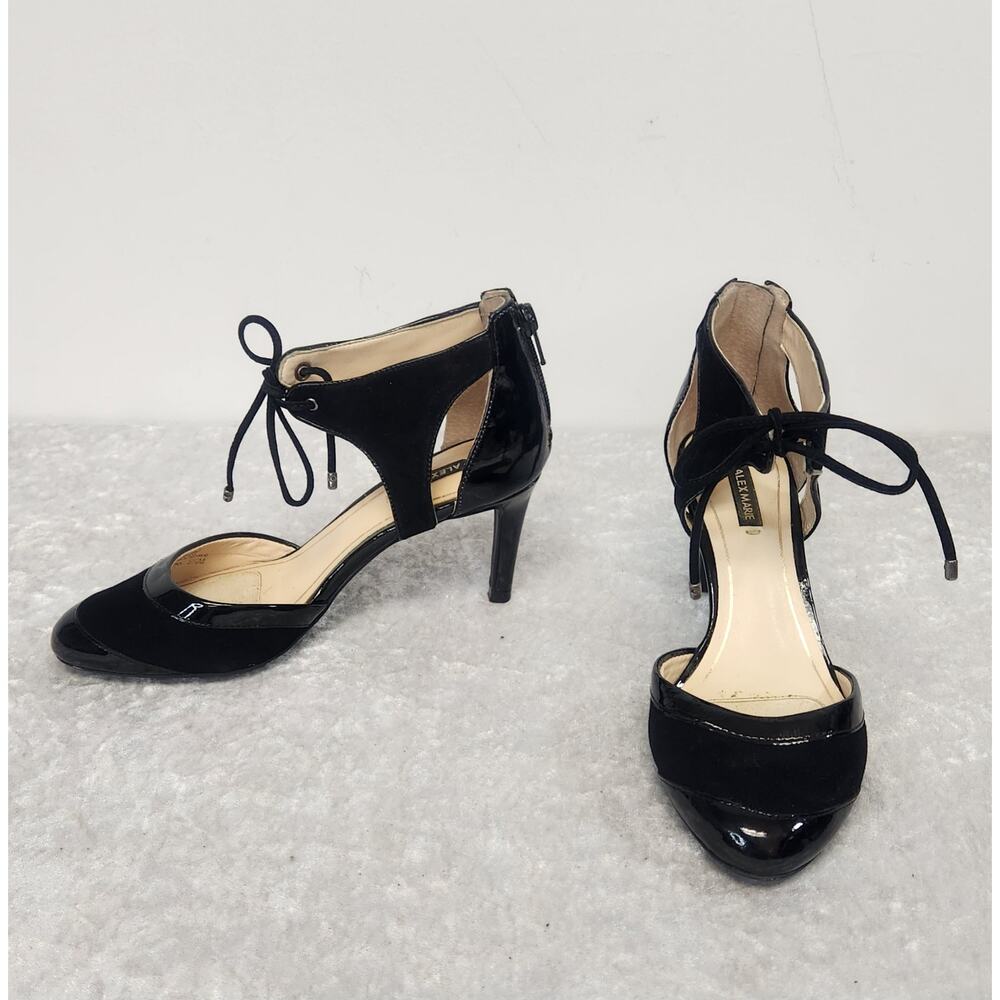 Alex Marie Evertonn Womens Black Heels-Size 5.5 M